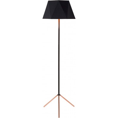 Lampada da pavimento 60W Forma Cilindrica Ø 42 cm. Soggiorno, sala da pranzo e camera da letto. Stile moderno. Colore nero