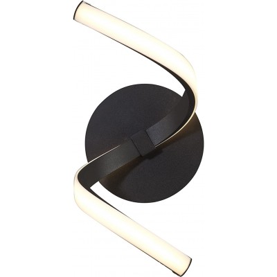 155,95 € Free Shipping | Indoor wall light 10W 2800K Very warm light. Extended Shape 32×17 cm. 2 points of light Living room, dining room and lobby. Modern and cool Style. Steel, Acrylic and Aluminum. Black Color