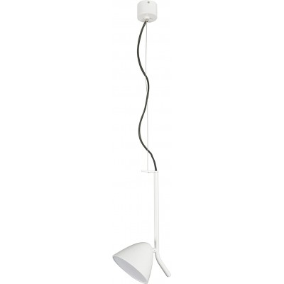 Lámpara colgante 10W Forma Cónica 30×12 cm. LED Salón, comedor y dormitorio. Estilo moderno. Aluminio. Color blanco