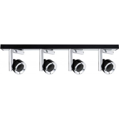 149,95 € Kostenloser Versand | Innenscheinwerfer 10W 68×14 cm. 4 LED-Strahler Pmma und metall. Überzogenes chrom Farbe