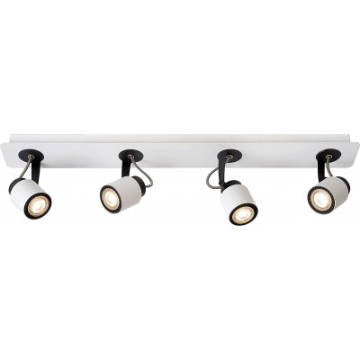 218,95 € Spedizione Gratuita | Faretto da interno 20W 64×14 cm. 4 faretti LED orientabili Metallo. Colore bianca