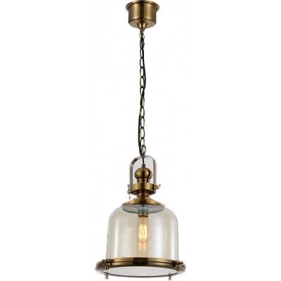 Lampe à suspension Façonner Sphérique 190×26 cm. Salle, salle à manger et chambre. Cristal, Métal et Verre. Couleur dorée