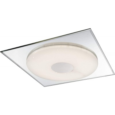274,95 € Free Shipping | Indoor ceiling light Square Shape 45×45 cm. Remote control Living room, dining room and lobby. Modern Style. Chromed Metal. White Color