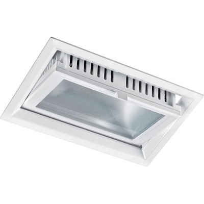 219,95 € Free Shipping | Recessed lighting 30W Rectangular Shape 25×25 cm. LED Living room, dining room and bedroom. Aluminum. White Color