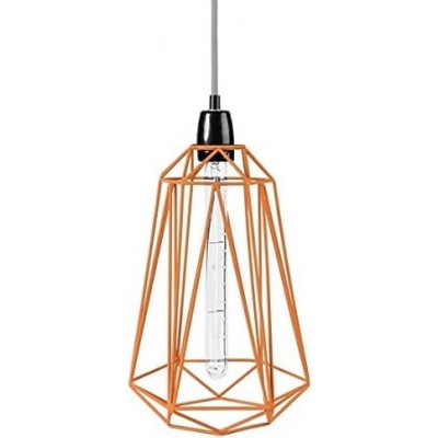 79,95 € Free Shipping | Hanging lamp 40W 39×21 cm. Living room, dining room and bedroom. Retro Style. Metal casting. Orange Color