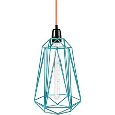 Подвесной светильник 40W 39×21 cm. Гостинная, столовая и лобби. Промышленное Стиль. Металл. Синий Цвет