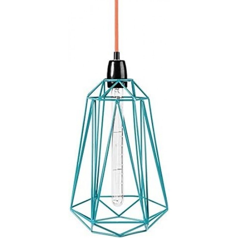 79,95 € Free Shipping | Hanging lamp 40W 39×21 cm. Living room, dining room and lobby. Industrial Style. Metal casting. Blue Color