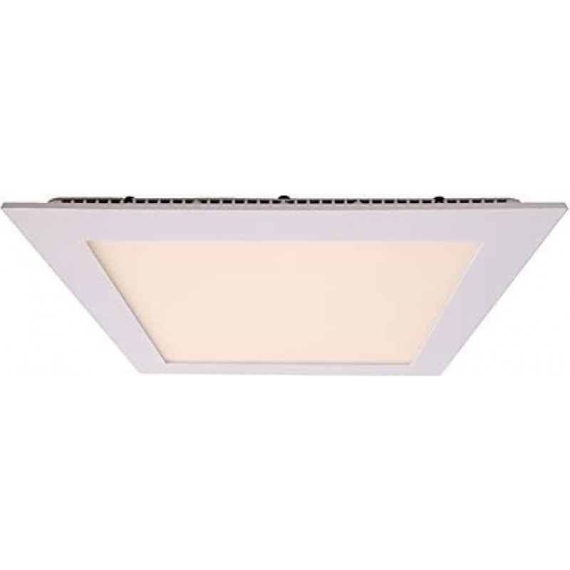 114,95 € Free Shipping | Recessed lighting 25W Square Shape 24×24 cm. LED Living room, dining room and lobby. Aluminum. White Color