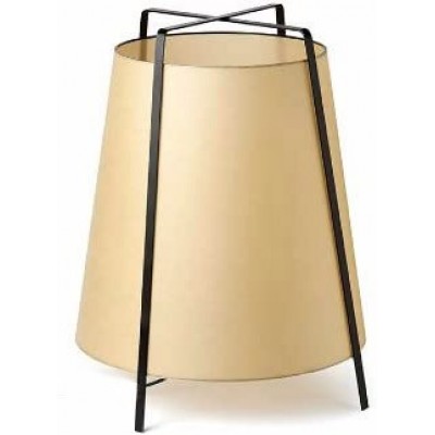 Lámpara de sobremesa 20W Forma Cónica Salón, dormitorio y vestíbulo. Estilo moderno y cool. Metal. Color marrón