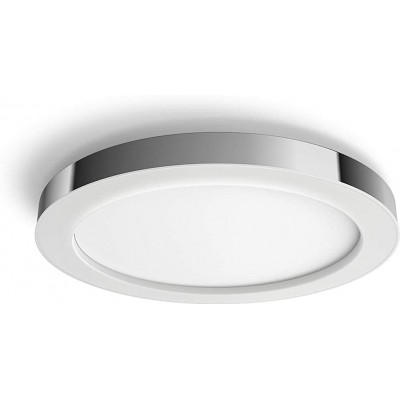 室内顶灯 Philips 43W 圆形的 形状 49×49 cm. LED。 Alexa 和 Google Home 浴室. 现代的 风格. 有机玻璃 和 金属. 灰色的 颜色
