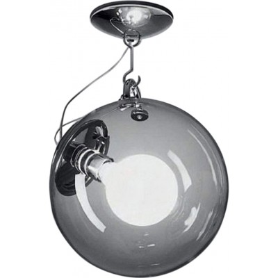 Hanging lamp 150W Spherical Shape 51×41 cm. Living room, dining room and bedroom. Modern Style. Metal casting. Gray Color