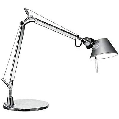 Lampada da scrivania 8W Forma Conica 53×21 cm. Led articolato Soggiorno, sala da pranzo e camera da letto. Alluminio. Colore alluminio