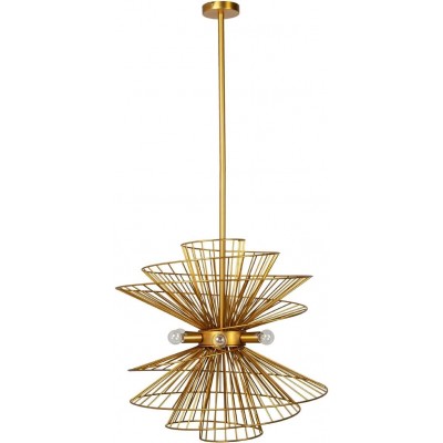吊灯 圆形的 形状 66×66 cm. 客厅, 厨房 和 饭厅. 现代的 风格. 金属. 金的 颜色