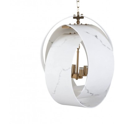 659,95 € 免费送货 | 吊灯 圆形的 形状 52×52 cm. 厨房, 饭厅 和 卧室. 现代的 风格. 有机玻璃 和 金属. 白色的 颜色