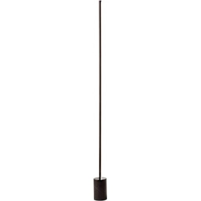 Lámpara de pie 29W Forma Alargada 170×11 cm. Comedor, dormitorio y vestíbulo. Estilo diseño. Acrílico, Aluminio y Mármol. Color negro