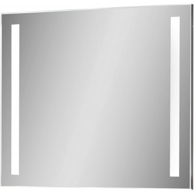 Illuminazione per mobili Forma Rettangolare 80×3 cm. Illuminazione dello specchio Soggiorno, camera da letto e atrio. Stile moderno. PMMA, Metallo e Bicchiere. Colore argento