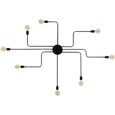 358,95 € Spedizione Gratuita | Lampadario 100W 95×47 cm. 8 punti luce Metallo. Colore nero