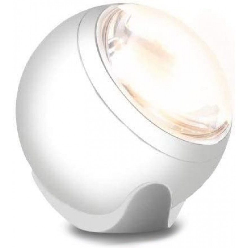 426,95 € 送料無料 | 電気スタンド 8W 球状 形状 8×8 cm. LED リビングルーム, ダイニングルーム そして ロビー. アルミニウム. 白い カラー