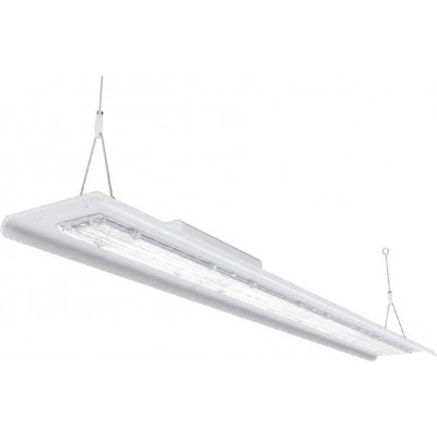 Lampe à suspension Façonner Rectangulaire 125×17 cm. Salle, salle à manger et chambre. Style moderne. Aluminium. Couleur blanc
