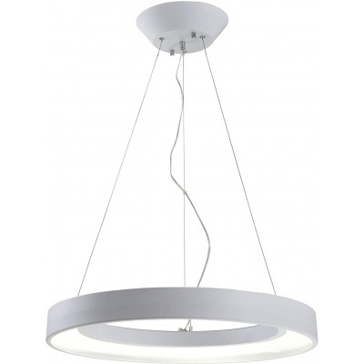 吊灯 33W 圆形的 形状 65×60 cm. 客厅, 饭厅 和 卧室. 金属. 白色的 颜色