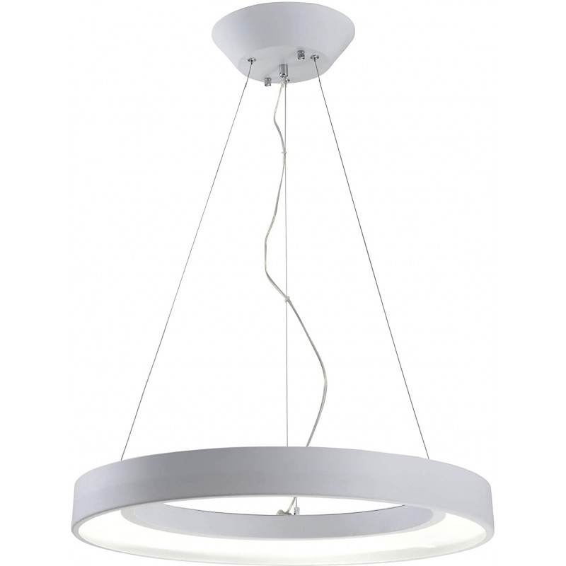 646,95 € Free Shipping | Hanging lamp 33W Round Shape 65×60 cm. Living room, dining room and bedroom. Metal casting. White Color
