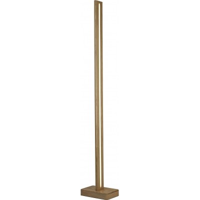 498,95 € Free Shipping | Floor lamp 25W 4000K Neutral light. Extended Shape 160×28 cm. LED Living room, dining room and lobby. Rustic Style. Aluminum and Wood. Golden Color