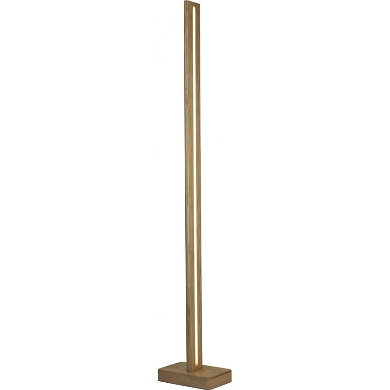 498,95 € Free Shipping | Floor lamp 25W 4000K Neutral light. Extended Shape 160×28 cm. LED Living room, dining room and lobby. Rustic Style. Aluminum and Wood. Golden Color