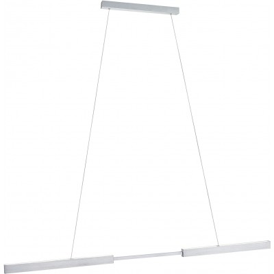 307,95 € Free Shipping | Hanging lamp 35W 2700K Very warm light. Extended Shape 180×150 cm. Extendable led Dining room, bedroom and kids zone. Metal casting. Aluminum Color