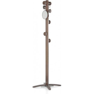 Floor lamp Extended Shape 177×111 cm. Extensible Living room, bedroom and lobby. Metal casting and Wood. Brown Color