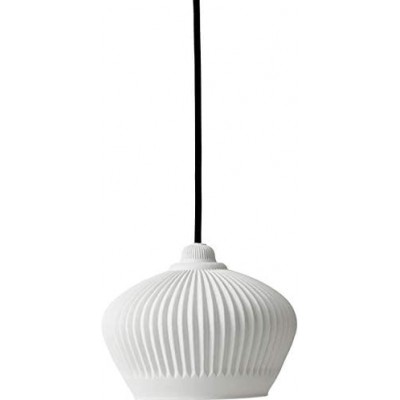 289,95 € 免费送货 | 吊灯 球形 形状 18×18 cm. 客厅, 卧室 和 大堂设施. 玻璃. 白色的 颜色