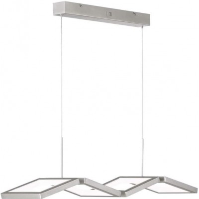 295,95 € Free Shipping | Hanging lamp 45W 150×89 cm. Dimmable light Pmma and metal casting. Nickel Color