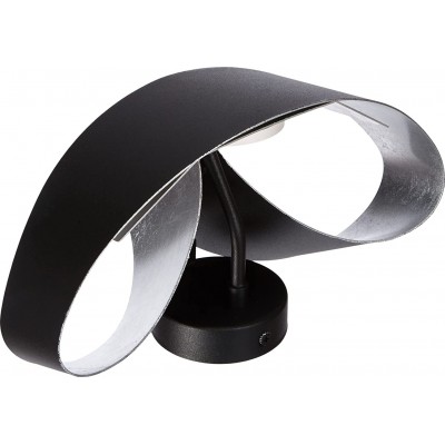 287,95 € Free Shipping | Indoor wall light 11W Round Shape 29×16 cm. Living room, dining room and bedroom. Modern Style. Metal casting. Black Color