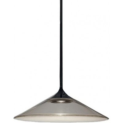 Lámpara colgante 20W Forma Redonda 170×35 cm. Salón, comedor y vestíbulo. Aluminio y PMMA. Color blanco