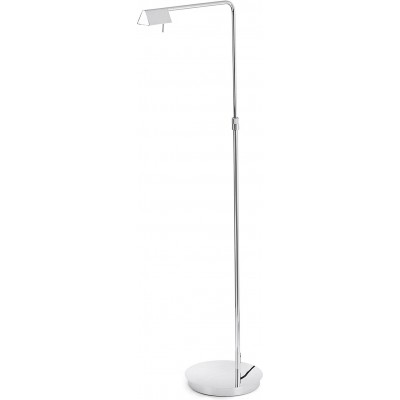 Floor lamp 6W Extended Shape 122×56 cm. LED Living room, dining room and bedroom. Modern and cool Style. Aluminum. Plated chrome Color