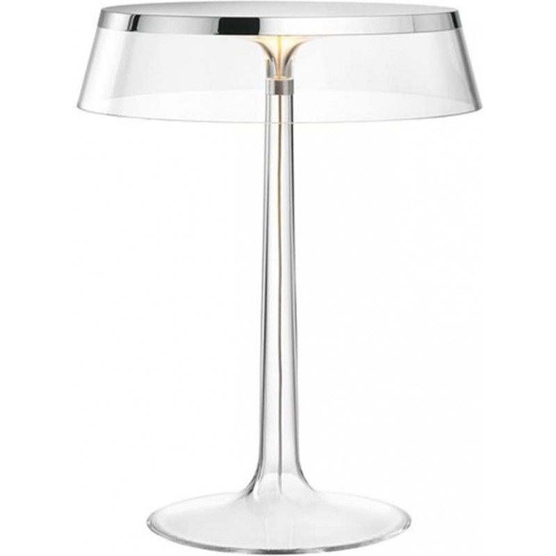608,95 € Free Shipping | Table lamp 13W Round Shape 41×28 cm. Living room, bedroom and lobby. Aluminum. Plated chrome Color