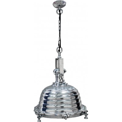 吊灯 球形 形状 61×52 cm. 饭厅, 卧室 和 大堂设施. 设计 风格. 铝 和 金属. 银 颜色