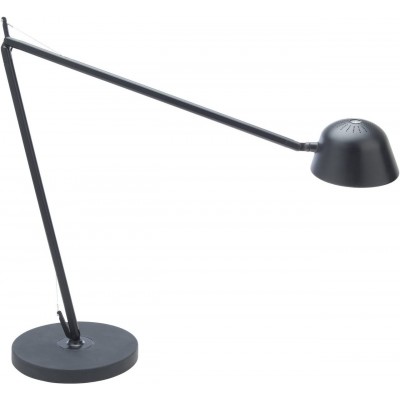 Lampe de bureau 5W Façonner Angulaire 52×40 cm. Salle, salle à manger et chambre. Aluminium. Couleur noir