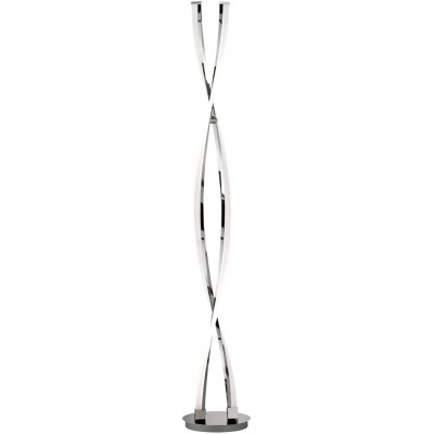 323,95 € Free Shipping | Floor lamp 44W 22×22 cm. Metal casting. Plated chrome Color