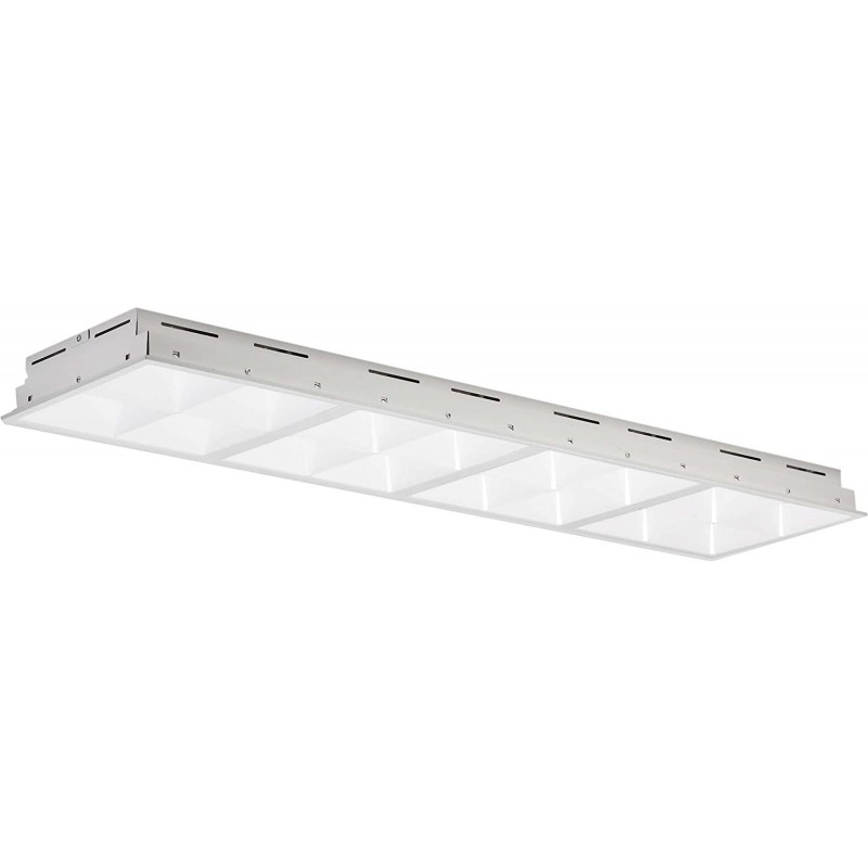 506,95 € Envio grátis | Iluminação embutida 36W Forma Retangular 60×60 cm. LED Sala de estar, quarto e salão. Cor branco