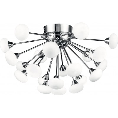 Deckenlampe 3W Sphärisch Gestalten 65×40 cm. Wohnzimmer, esszimmer und empfangshalle. Modern Stil. Glas und Verchromtes Metall. Weiß Farbe