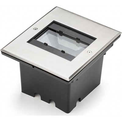 344,95 € Envoi gratuit | Luminaire encastré 12W 19×16 cm. Acier et acier inoxidable. Couleur argent