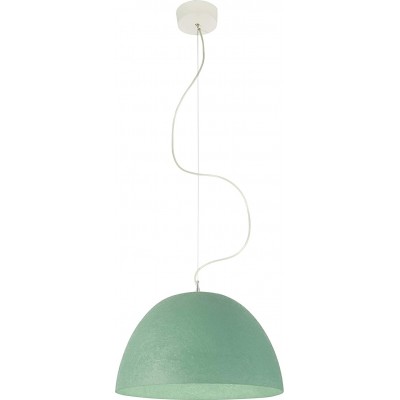 Lampe à suspension Façonner Sphérique 46×46 cm. Salle, salle à manger et chambre. Résine. Couleur vert