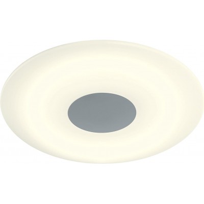 389,95 € Free Shipping | Indoor ceiling light 40W Round Shape 45×45 cm. Remote control Living room, bedroom and lobby. Modern Style. Metal casting and Glass. Gray Color