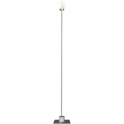 Lampada da pavimento 60W Forma Sferica 10×10 cm. Alogena Soggiorno, sala da pranzo e camera da letto. Stile moderno. Alluminio. Colore argento