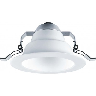286,95 € Free Shipping | Recessed lighting 10W Round Shape 10×8 cm. Dining room, bedroom and lobby. Glass. White Color