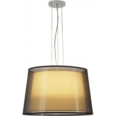 314,95 € Free Shipping | Hanging lamp 64W 66×66 cm. LED Steel and textile. Black Color