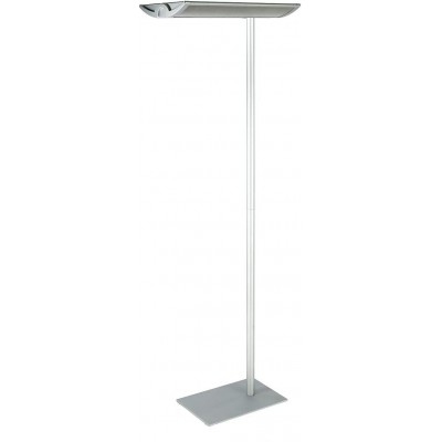 Lámpara de pie 54W Forma Rectangular 190×61 cm. Salón, comedor y dormitorio. Estilo clásico. Aluminio. Color gris