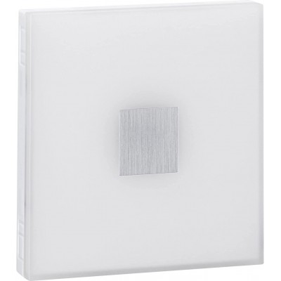 Boîte de 5 unités Éclairage encastré 4W 10×10 cm. Aluminium et pmma. Couleur blanc