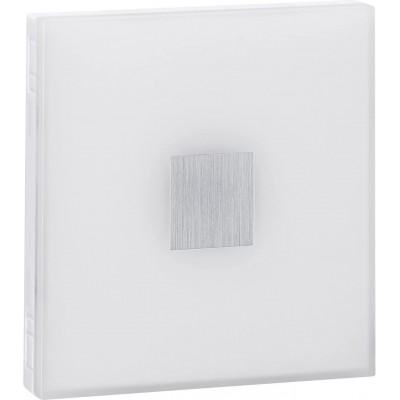 Caja de 5 unidades Iluminación empotrable 4W Forma Cuadrada 10×10 cm. Cocina, dormitorio y jardín. Aluminio y PMMA. Color blanco
