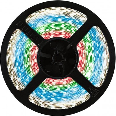 405,95 € Free Shipping | LED strip and hose 72W LED Extended Shape 1000 cm. 10 meters. LED Strip Coil-Reel Terrace, garden and public space. PMMA. Silver Color